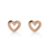 LOVE WISHING STUDS - ROSE GOLD VERMEIL
