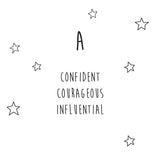 A-Z INITIAL STUDS (NB: these are ordered individually) - BO + BALA